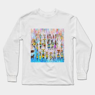 African Village Long Sleeve T-Shirt